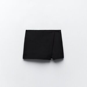 Zara Asymmetrical Skort - Black | L